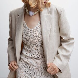 Mango Cream Blazer